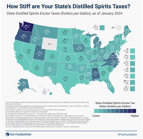 Distilled Spirits Taxes by State, 2025 | Interactive Map