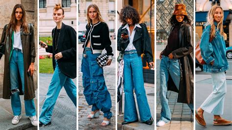 Jeans Anchos Outfits Del Street Style Para Combinarlos Como Una