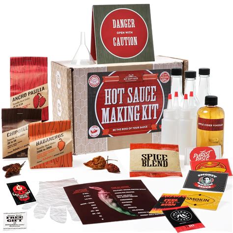 Standard Hot Sauce Making Kit With Recipes All Inclusive Set With