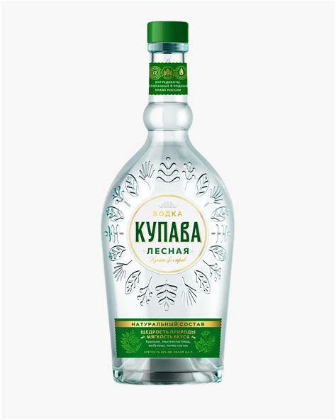 Водка Купава Лесная 40% 0,5л заказать и забрать в любом магазине Градусы