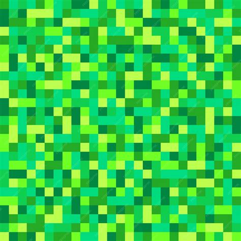 Premium Vector | Green Pixel Pattern or Background in Pixel Art