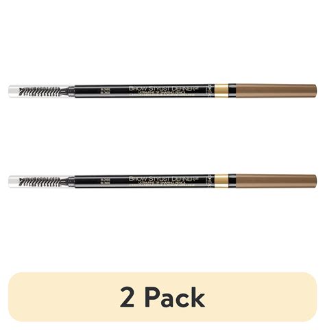 2 Pack L Oreal Paris Brow Stylist Definer Waterproof Eyebrow Mechanical Pencil Blonde