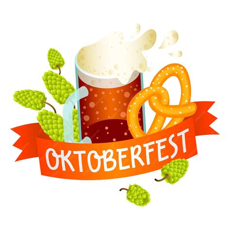 Premium Vector Oktoberfest Logo Isometric Of Oktoberfest Vector Logo
