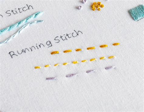 Running Stitch Learn This Modern Embroidery Technique Clever Poppy