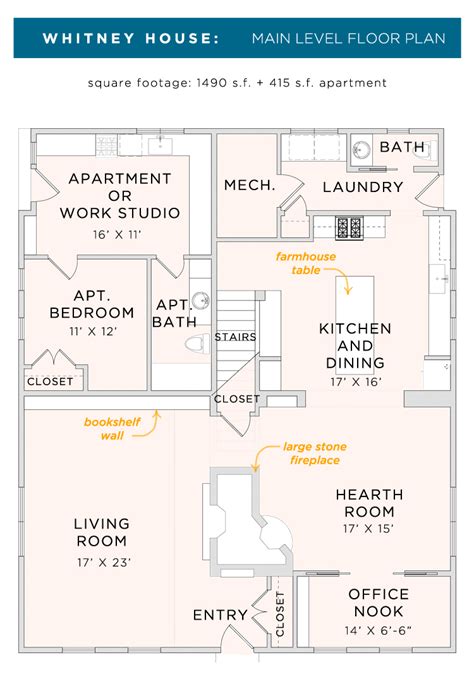 Whitney House The Floor Plans The Made Home