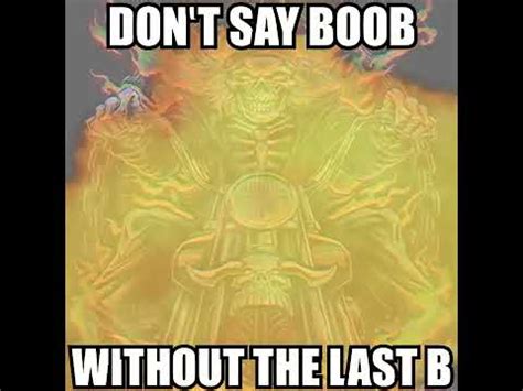 DON T SAY BOOB YouTube