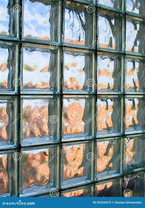 Tiled Glass Wall Stock Image Image Of Shower Home Reflect 59254473