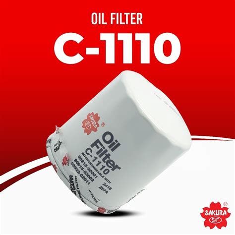 Sakura Oil Filter C1110 For Toyota Innova Fortuner Hiace Hilux 2004