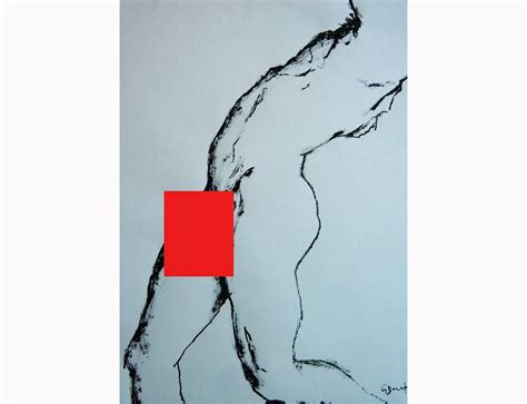 Original Drawing By Gustau Donat Male Nude Drawing Expressionist Art Ink On Paper In X