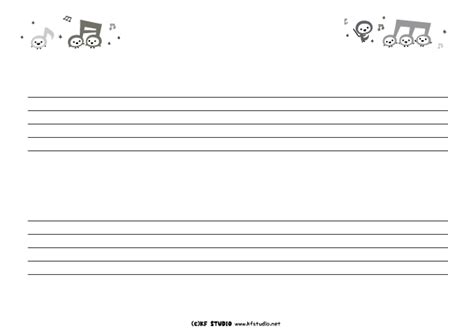 五線譜（2段） Kf Studio