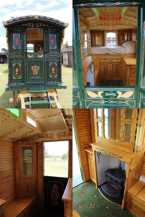 1914 Burton Gypsy Vardo Porch And Interior Gypsy Home Diy Tiny House