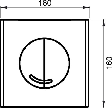 Кнопка смыва Wisa XS Argos DF 8050.414631 матовый хром (8050.414631 ...