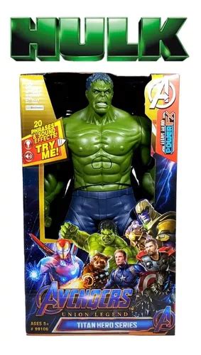 Boneco Articulado Som E Luz Hulk Cm Vingadores Parcelamento Sem