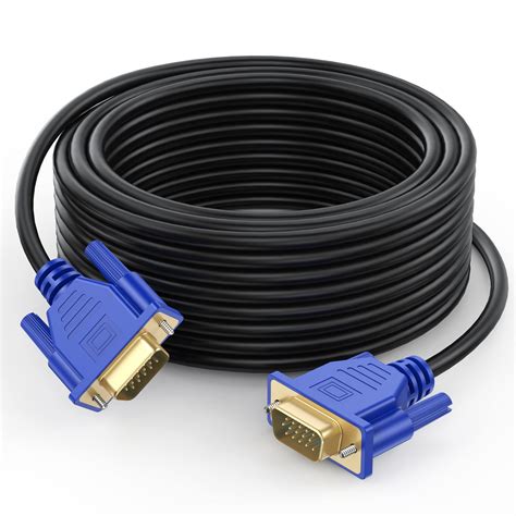 UVOOI VGA to VGA Cable 30FT, VGA Cord HD15 Computer Monitor Cable ...