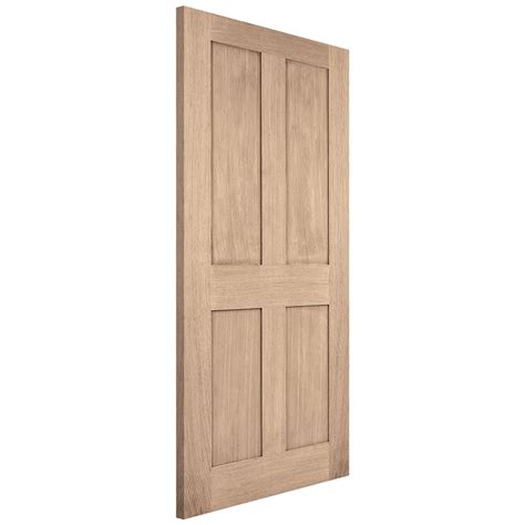 Lpd Internal Oak Unfinished London 4p Door At Leader Doors