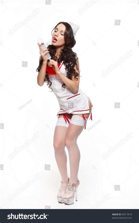 Sexy Beautiful Female Brunette Doctor Big Stock Photo Shutterstock