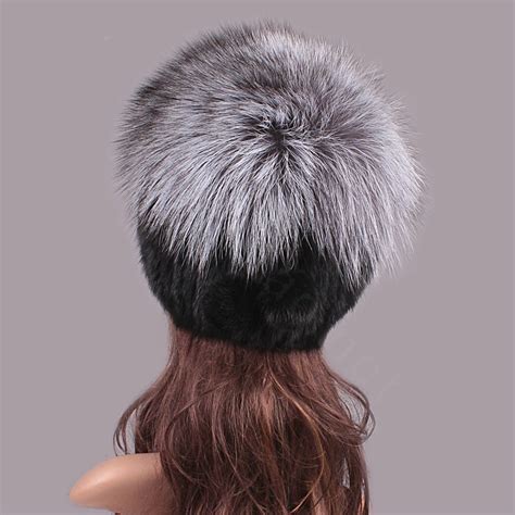 Buy Wholesale New Women Winter Knitted Beanies Genuine Mink Fur Hat