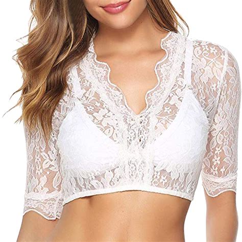 Xiaoxatg Womens Lingerie Sexy Tops Blouses Black Women S Dirndl Blouse Lace Dirndl Elegant