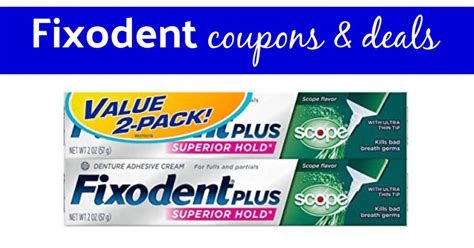 Fixodent Coupons July 2022 New Coupon