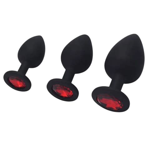 Gem Butt Plug Vibrating Silicone Anal Plug With Jewel