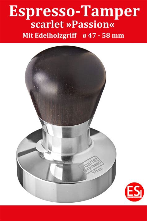Espresso Tamper für Siebträgermaschine; mit ergonomischem Griff ...