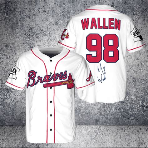 Shop Morgan Wallen S Braves Baseball Jersey Now Scesy