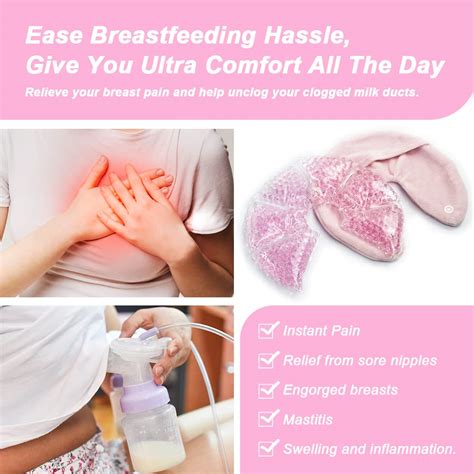 Snapklik Hot Cold Gel Bead Breast Therapy Pack Breast Ice Packs For Breastfeeding Relief