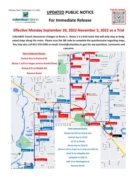 Routes 1-5 Maps & Schedules – ColumBUS Transit