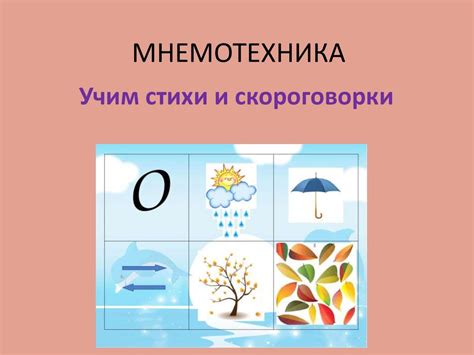 Мнемотехника. Учим стихи и скороговорки - online presentation