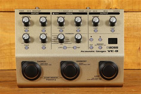 FX Pedals > Boss VE-8 Acoustic Singer - Peach Guitars