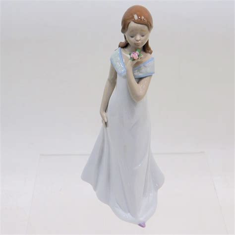 Buy The Lladro 8213 A Special Occasion Girl With Flower Porcelain