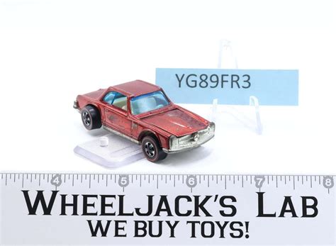 Mercedes Benz Sl Red Redline Hot Wheels Mattel Vintage Rl Wheeljack S Lab