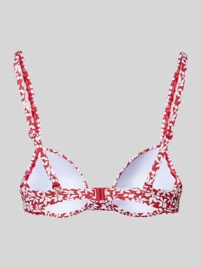 Esprit Bikini Oberteil Mit Floralem Allover Print Modell Calusa Beach Rot Melange Online Kaufen