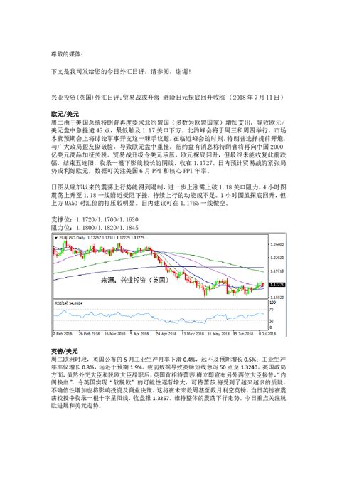 外汇日评：贸易战或升级 避险日元探底回升收涨