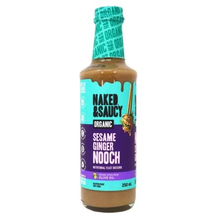 Naked Saucy Vegan Nutritional Yeast Dressing Sesame Ginger At NaturaMarket