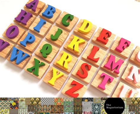 Alphabet Fridge Magnets Alphabet Magnets Letter Fridge | Etsy