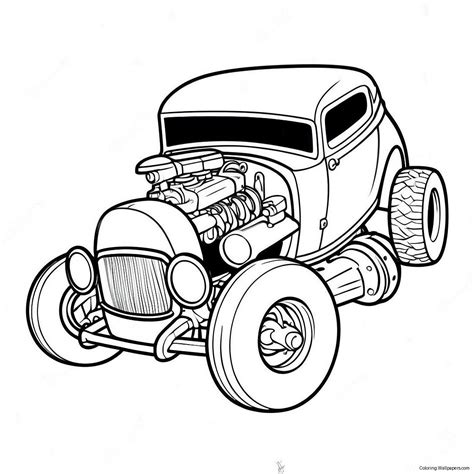 Bone Shaker Hot Wheels Coloring Page