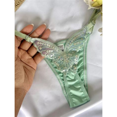 Kit Calcinhas Borboleta Fio Dental Sexy Sensual Conforto Regulagem Lingerie Intima