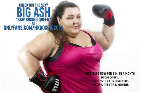 BBW Boxing Queen Big Ash Check Her Out At Onlyfans HKBoxing