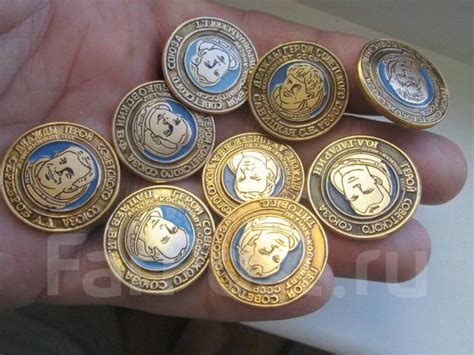 Космос . набор - 9 значков . Летчики-космонавты . (20) - Значки и ...