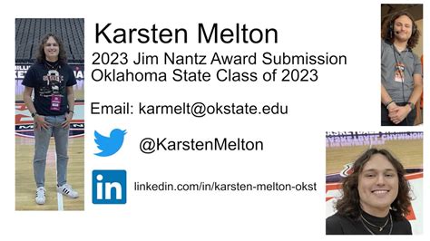 Karsten Melton 2023 Jim Nantz Award Submission YouTube