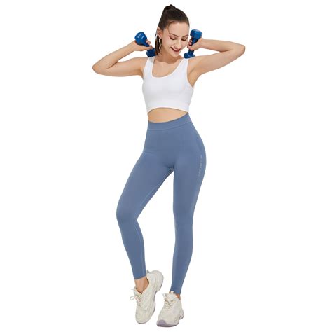 Dream Slim Women High Waisted Soft Yoga Pants Naked Feeling Seamless Workout Athletic Leggings