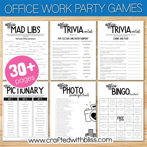 Team Building Games for Work Office Games Activities Bundle Ice Breaker Work Office Party ...