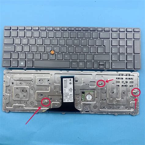 Latin Backlit Laptop Keyboard For Hp Elitebook 8760w 8770w With Point