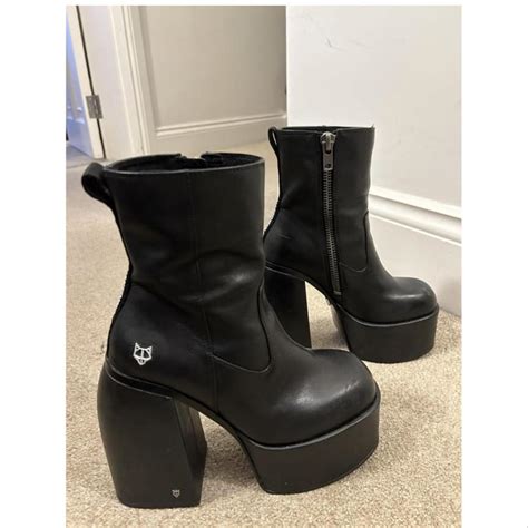 Naked Wolfe Black Platform Boots Women S Black Depop