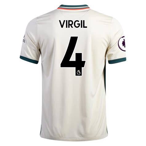 Virgil Van Dijk Liverpool 21/22 Away Jersey - SideJersey