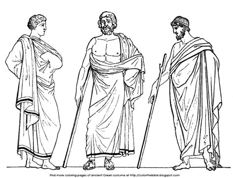 Ancient Greek Man Drawing