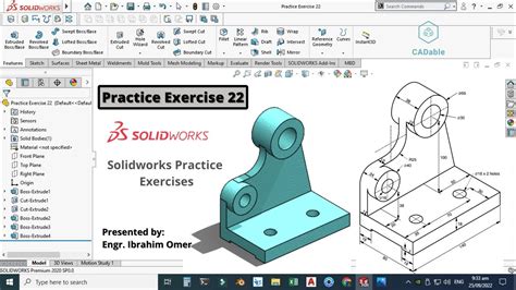 Practice Exercise 22 Solidworks Solidworks Practice Exercises