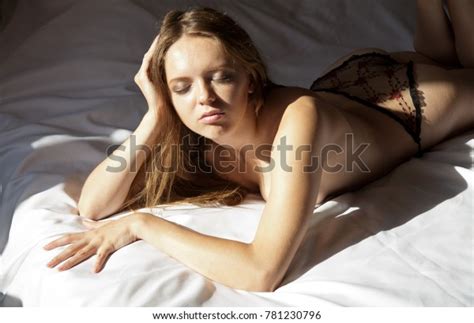Beautiful Closed Eyes Nude Woman Lying Stock Photo Shutterstock