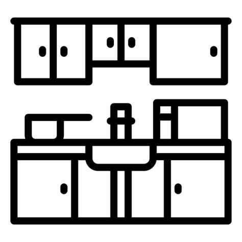 Kitchen Cabinet Icon Png Interior Kitchen Cabinet Icon Outline Style